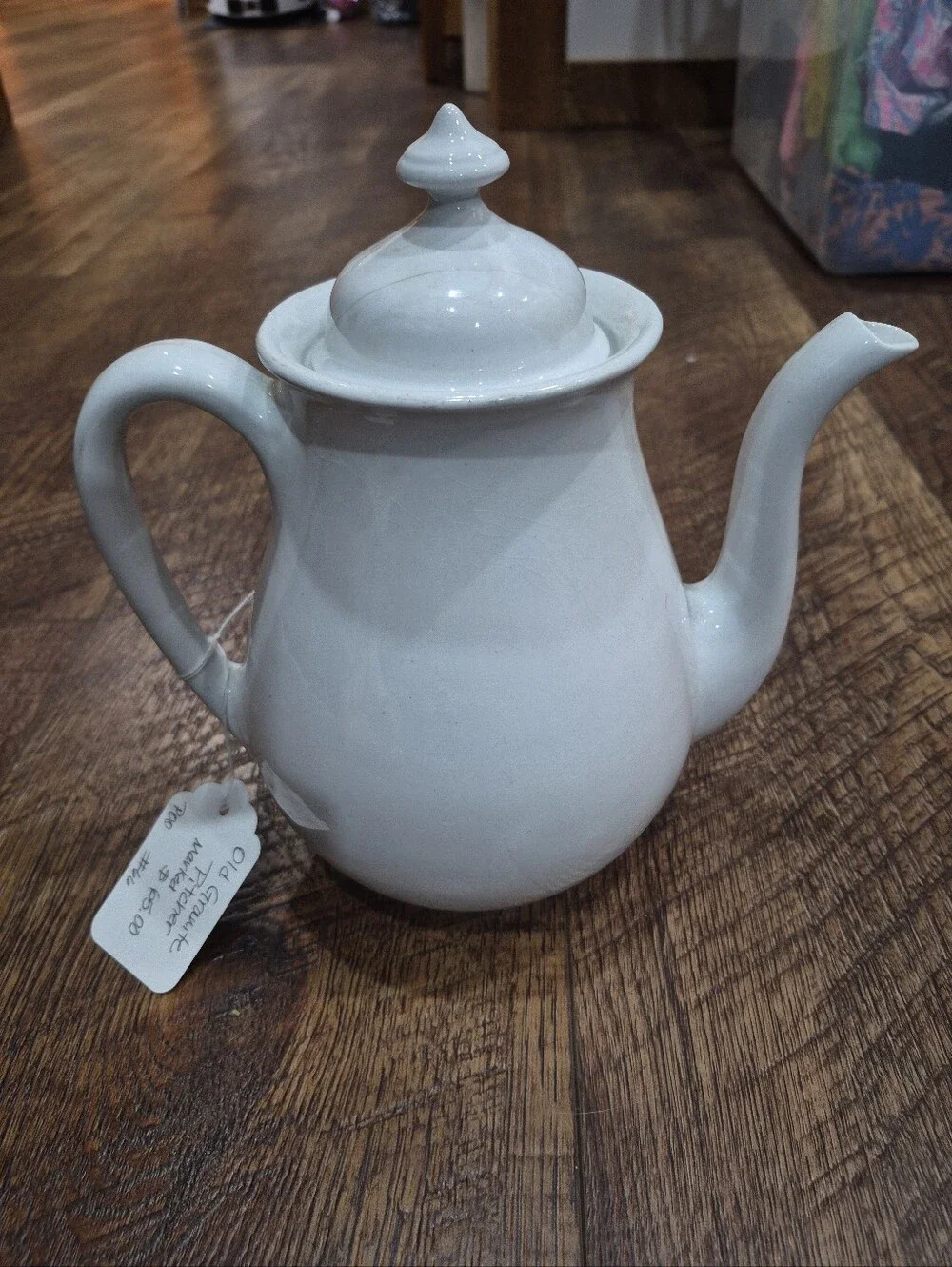 Vintage Antique Farmhouse Elsmore & Forster Ironstone White Pitcher Cottagecore